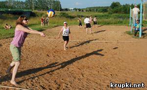 В Крупках прошло первенство района по пляжному волейболу.
